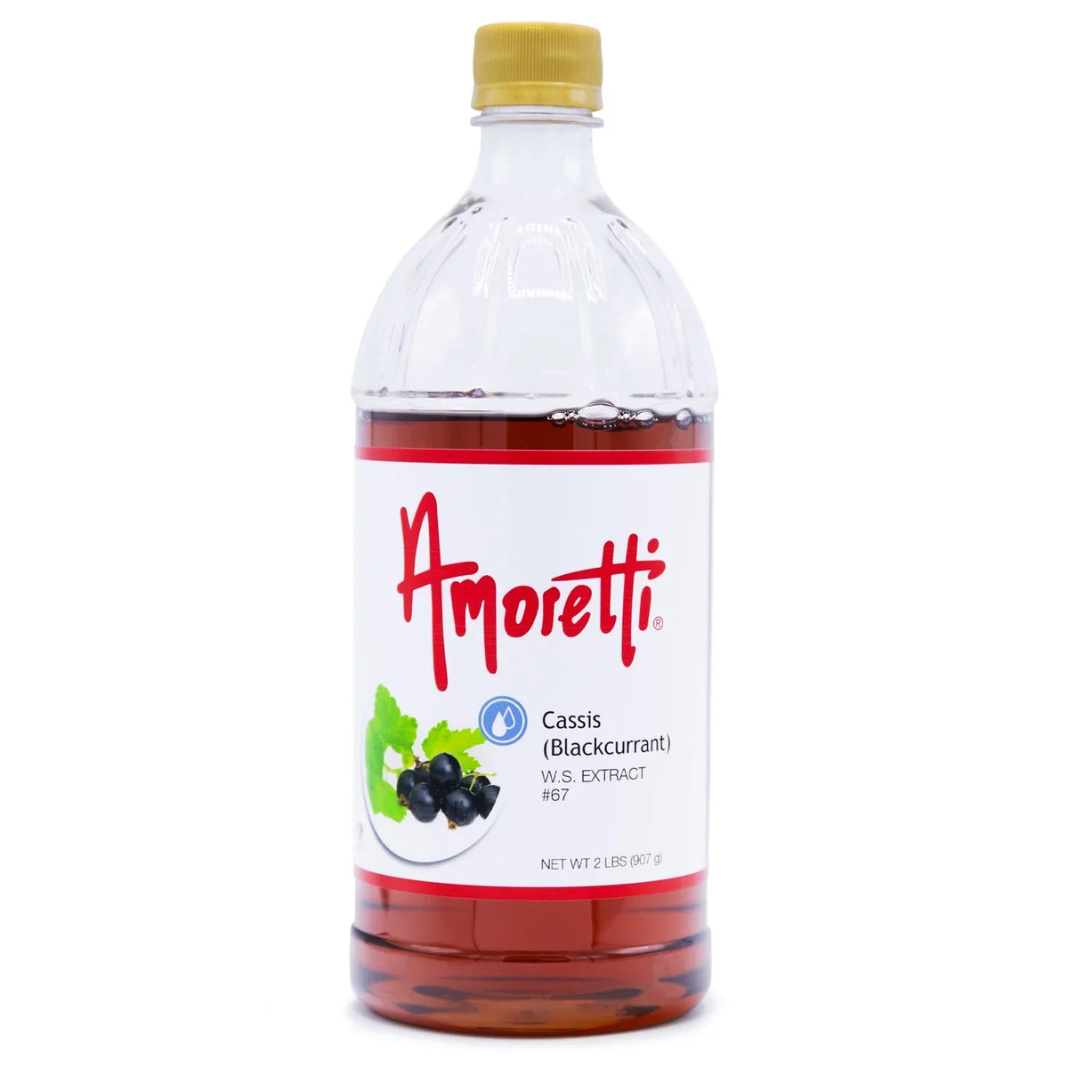 Amoretti - Cassis Charcoal Extract Water Soluble 2 oz - Highly Concentrated & Perfect For Pastry, Savory, Brewing, and more, Preservative Free, Vegan, Kosher Pareve, Keto Friendly