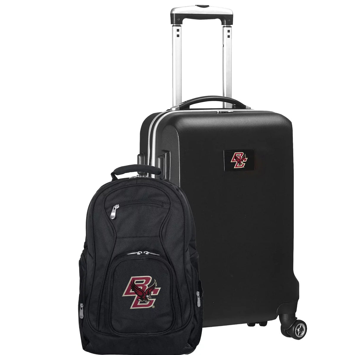 Boston College Eagles Deluxe 2-Piece Backpack and Carry-On Set - Onyx