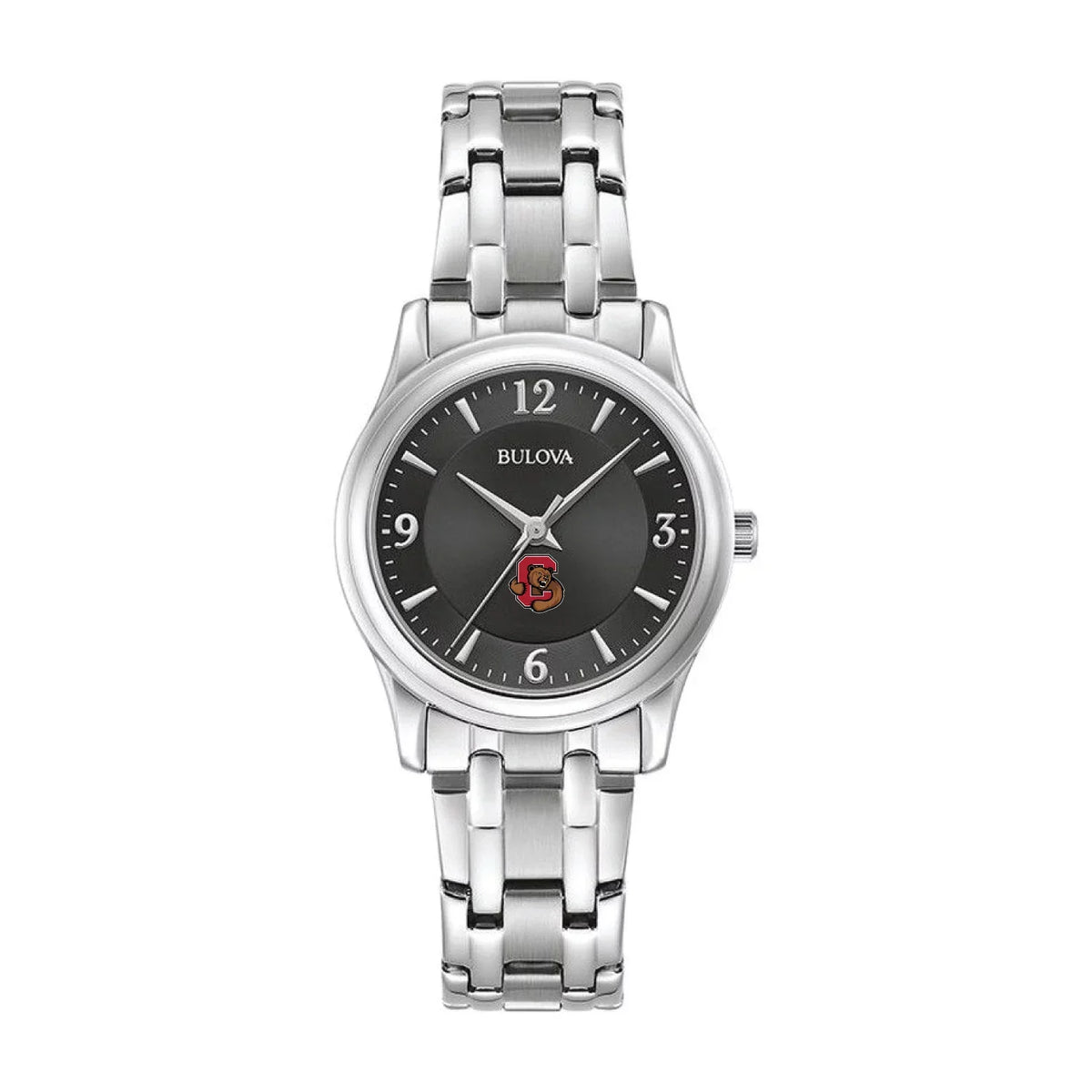 Women's Bulova Onyx Cornell Big Red Stainless Steel Corporate Collection Watch