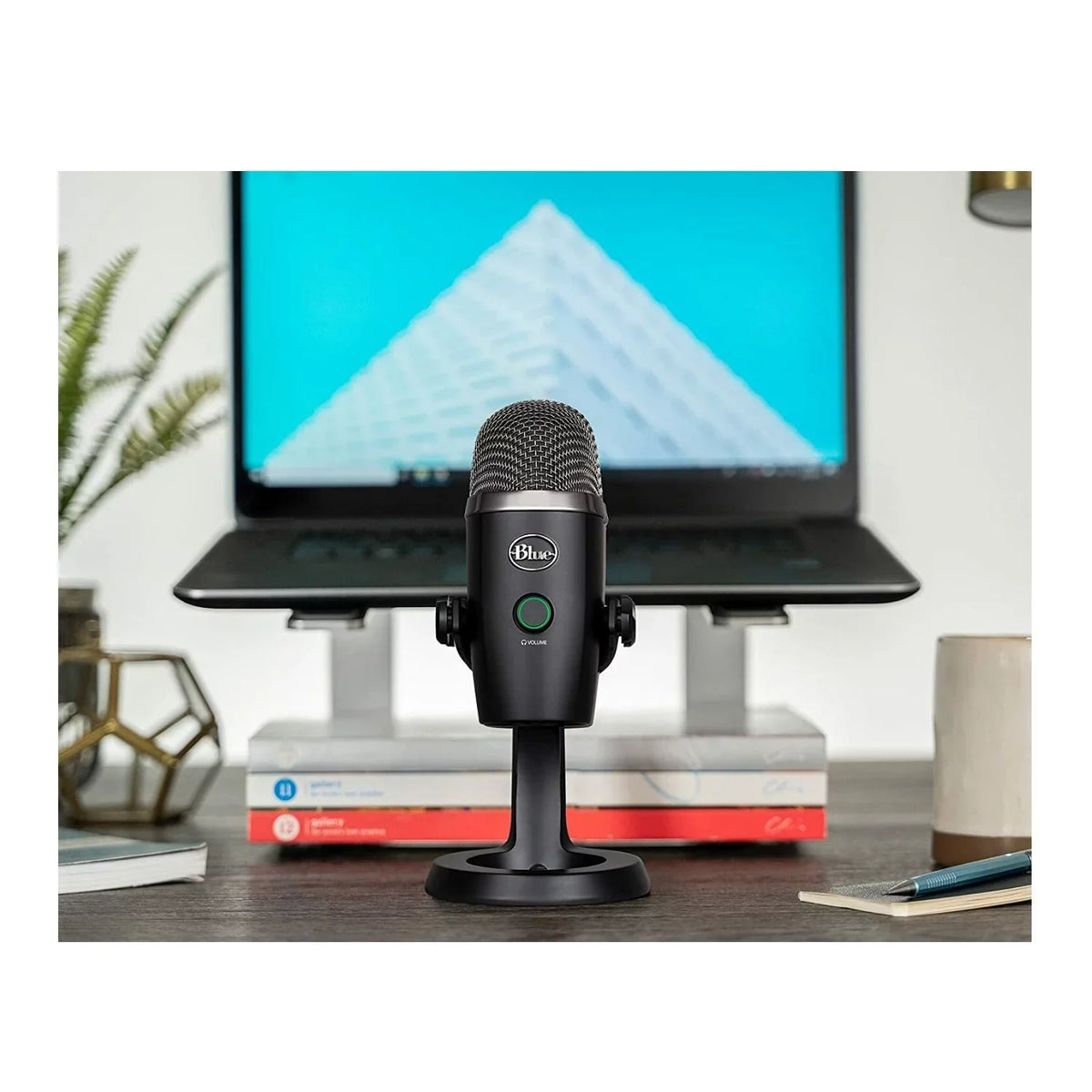 Blue Yeti Nano Premium USB Mic Charcoal with Knox Gear Boom Arm, Pop Filter and Shock Mount