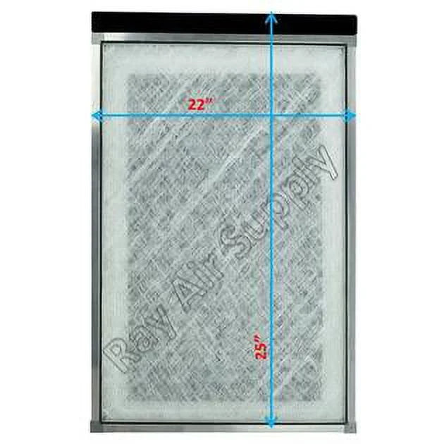 RAYAIR SUPPLY 22x25 Replacement Filter Pads Compatible with MicroPower Guard Air Cleaner 22x25 Refills (3 Pack) WHITE