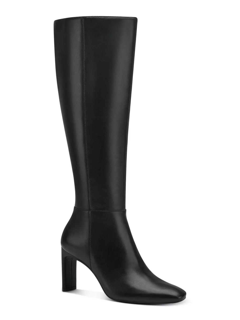 ALFANI Womens Dark 16 Unit Boot Height Goring Padded Tristanne Square Toe Zip-Up Leather Boots Shoes 10 M