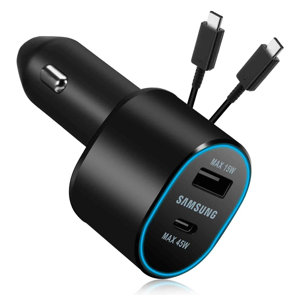 Super Fast Dual Car Charger Usb (45W+15W) Two Ports EP-L5300 Dark for Lenovo Legion Y700 (2023)