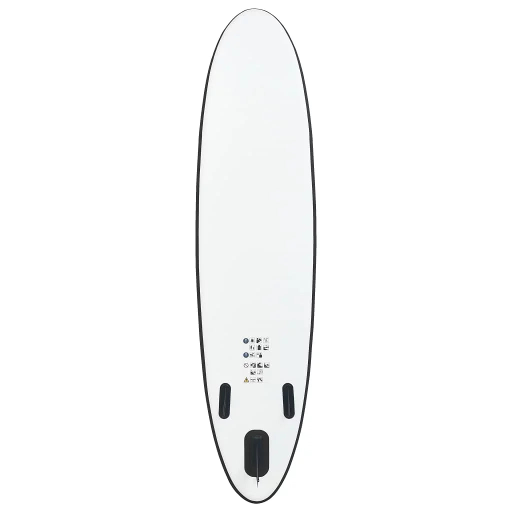Buyweek Inflatable Stand up Paddle Board Set Charcoal and White