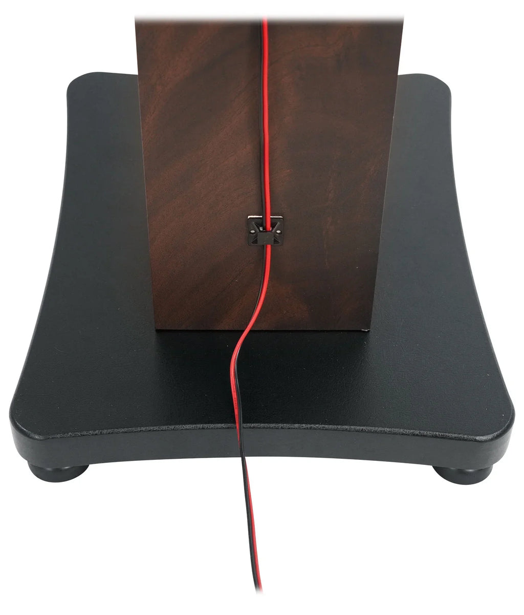 2 Rockville APM5B 5.25" USB Studio Monitor Speakers+36" Dark Wood Premium Stands