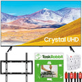 Samsung Unit UN65TU8000 4K Ultra HD Smart LED TV (2020 Model) Crystal Processing 4K Bundle with TaskRabbit Installation Services + Deco Gear Wall Mount + HDMI Cables + Surge Adapter