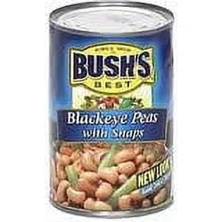 Bush,S Charcoal Peas 15.5Oz Cans (Pack Of 6) (With Snaps)