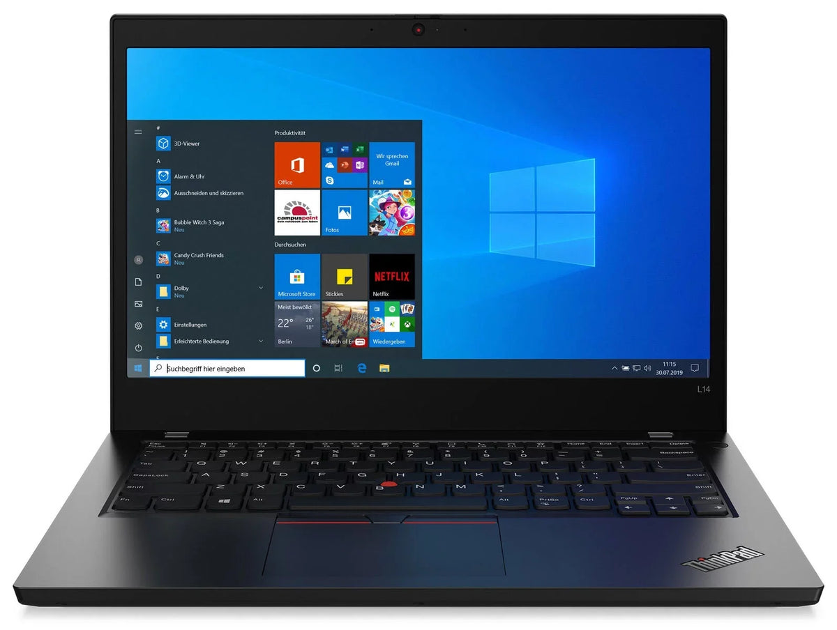 Restored Lenovo ThinkPad L14 Gen 1 Home & Business Laptop (AMD Ryzen 5 PRO 4650U 6-Core, 14.0" 60Hz Full HD (1920x1080), AMD Radeon, 32GB RAM, 256GB PCIe SSD, Wifi, USB 3.2, HDMI, Webcam, Win 11 Pro) (Refurbished)