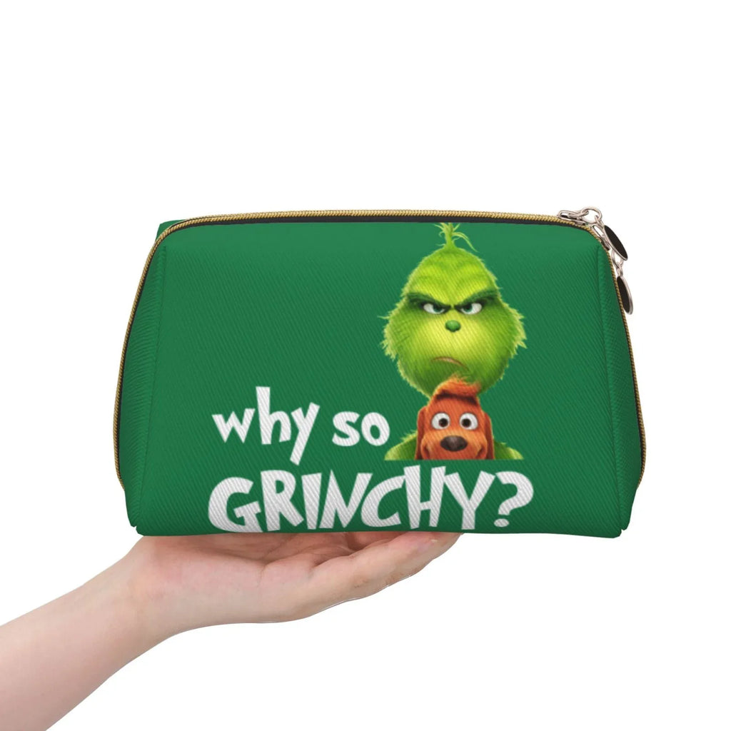 Funny Unit Cosmetic Bag Makeup Organizer Leather Portable Pouch Gift Travel Toiletry Bag Storage Purse