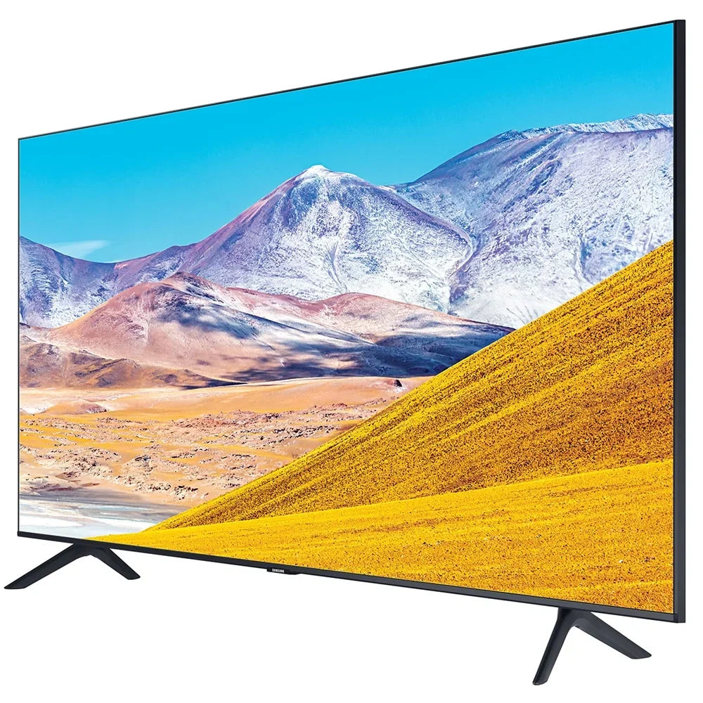 Samsung Unit UN65TU8000 4K Ultra HD Smart LED TV (2020 Model) Crystal Processing 4K Bundle with TaskRabbit Installation Services + Deco Gear Wall Mount + HDMI Cables + Surge Adapter