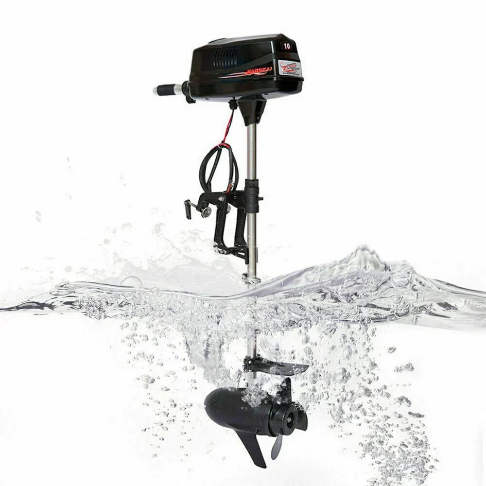 Wuzstar 60V 10HP Electric Outboard Motor Brushless Fishing Boat Engine w/Propel 2.2KW