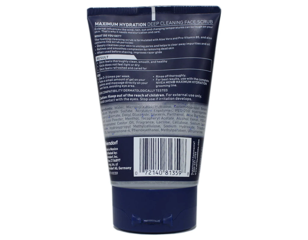 4 Pack - Nivea for Men Energizing Face Scrub 4.4 oz (125 g) Each