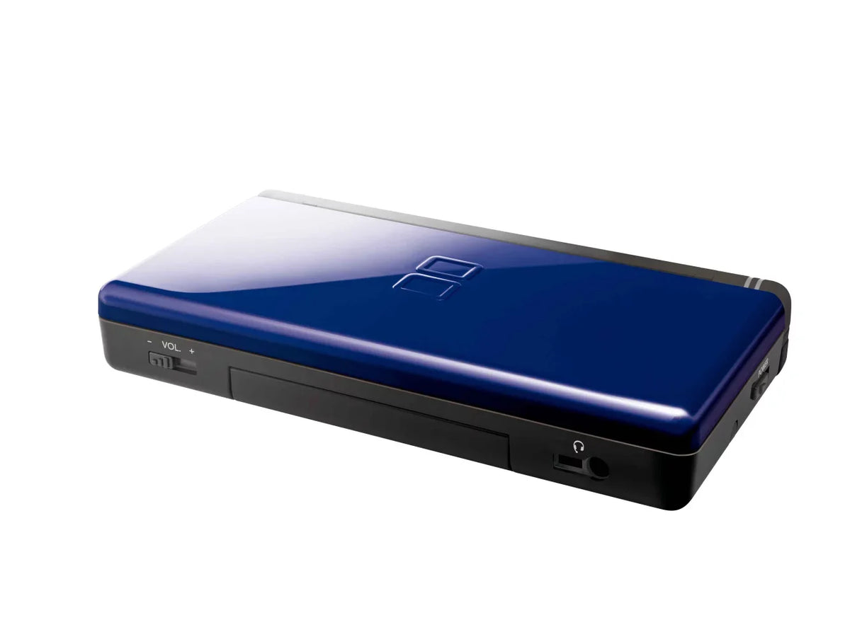 Restored Nintendo DS Lite Cobalt Dark Video Game Console with Stylus and Charger (Refurbished)