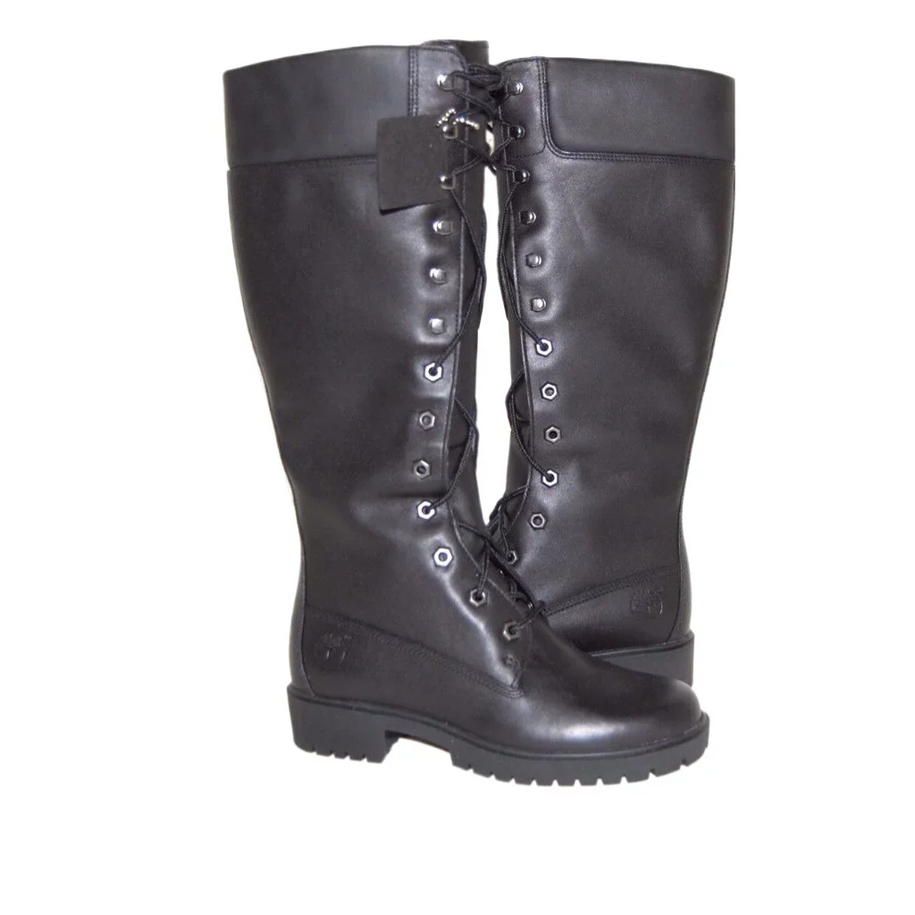 Timberland Women Premium 14 Unit Charcoal Medium Leather Boot 28398 Size 5 US