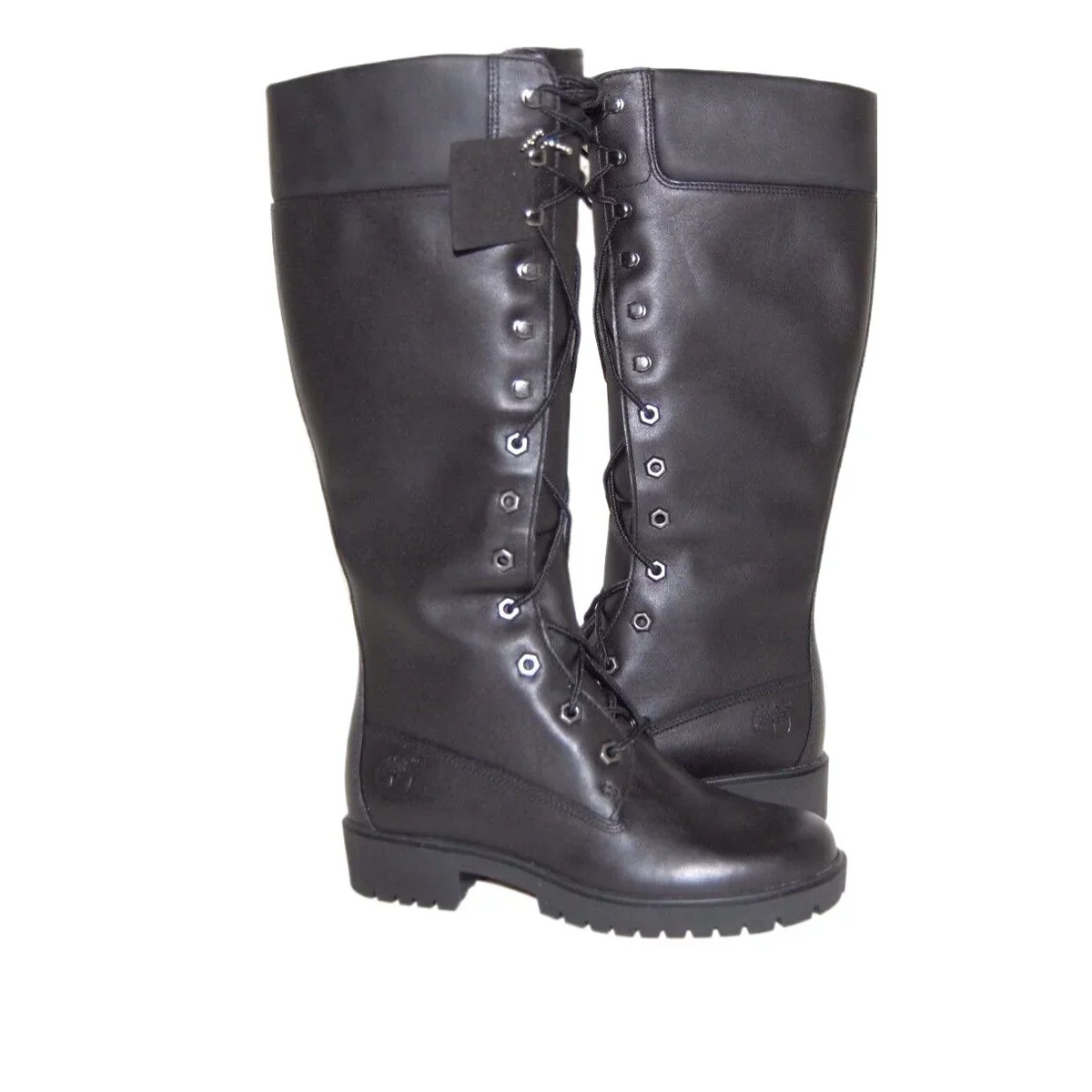 Timberland Women Premium 14 Unit Charcoal Medium Leather Boot 28398 Size 5 US