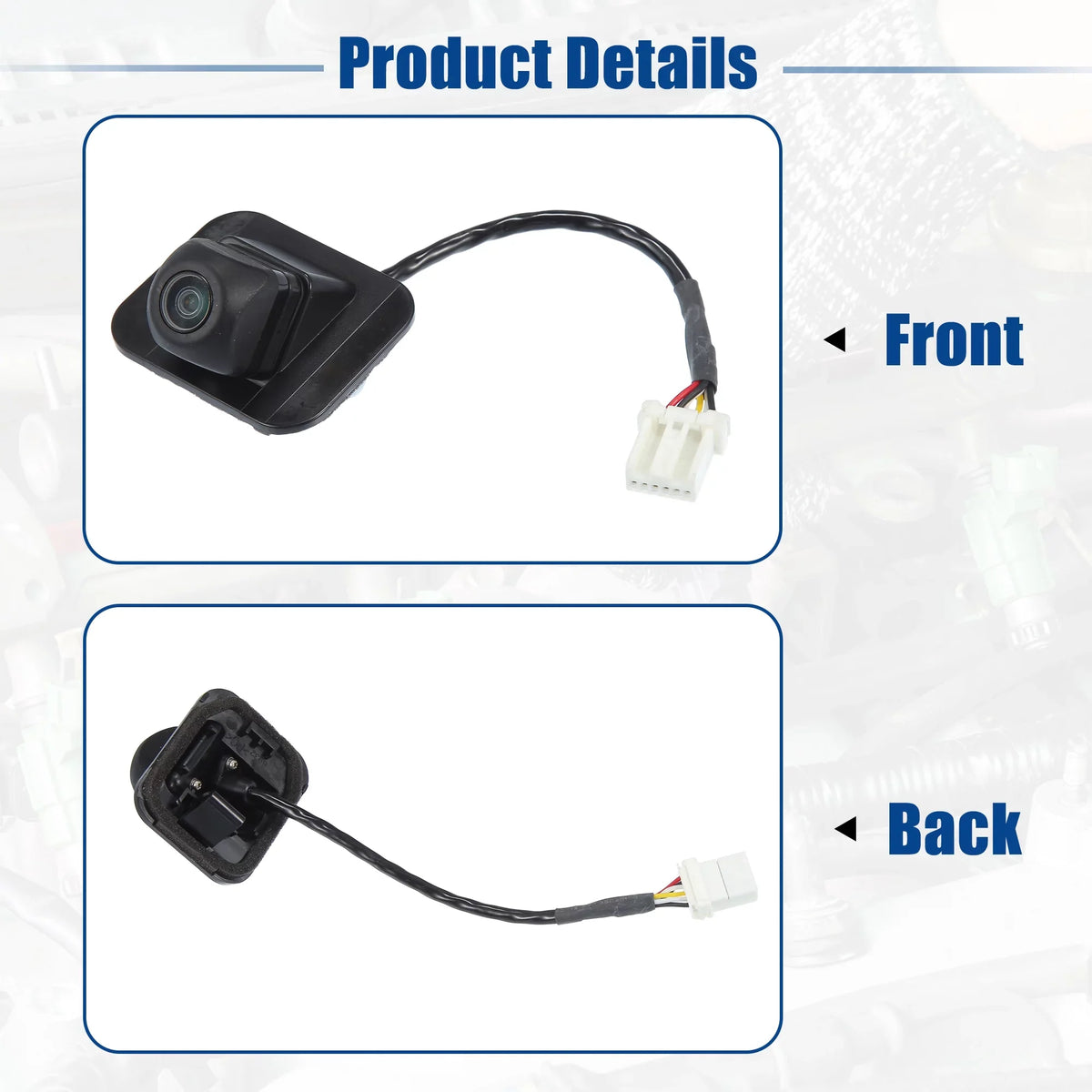 Unique Bargains Rear View Back Up Camera Replacement Fit for Honda Civic 2013 2014 2015 Onyx
