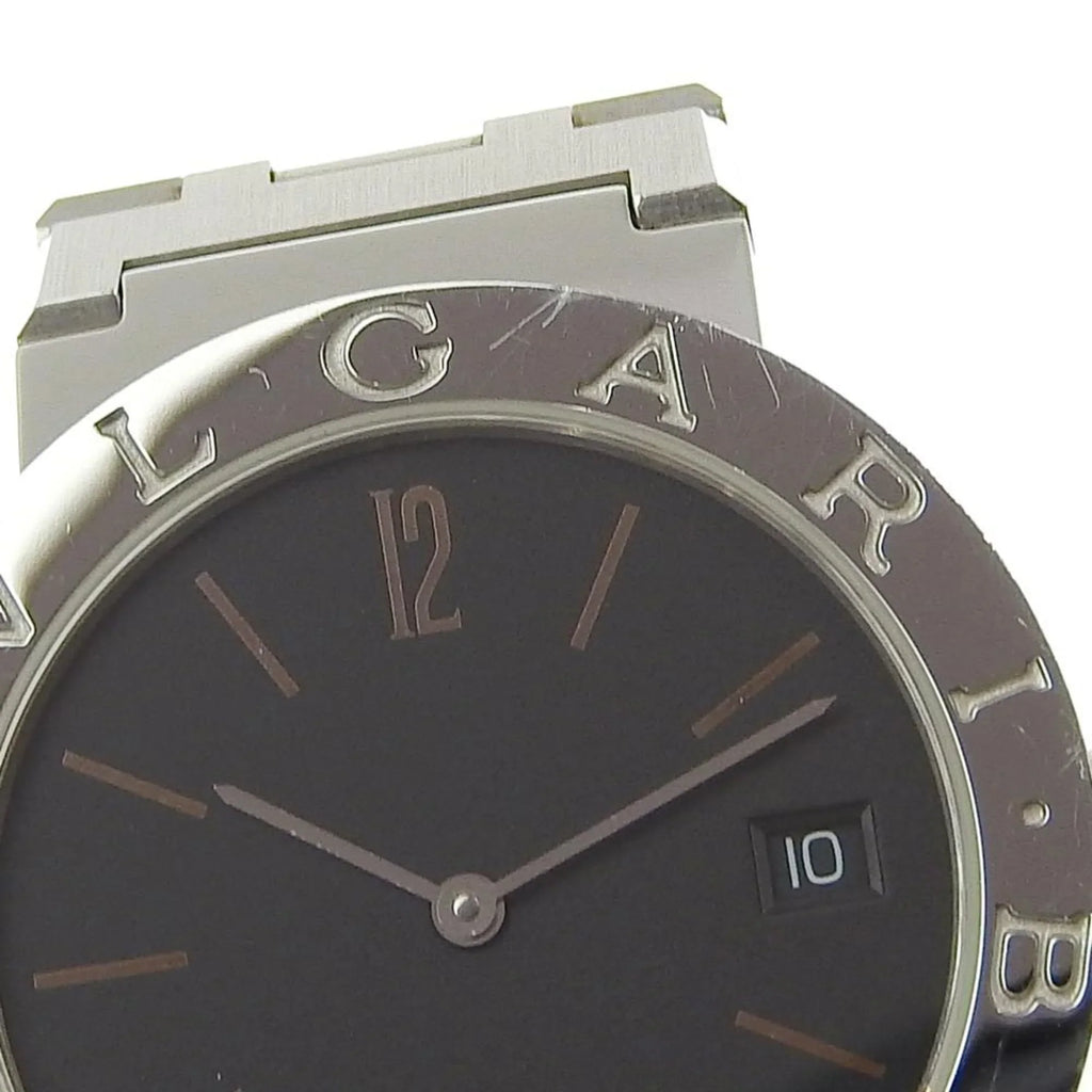 Pre-Owned Bvlgari BVLGARI Watch BB33SS Stainless Steel Quartz Analog Display Midnight Dial Bulgari Men's I220823033 (Fair)
