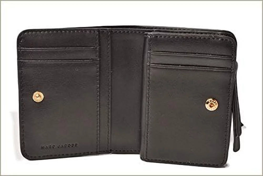 Marc Jacobs M0014215 Onyx Leather Mini Empire City Women's Compact Leather Wallet