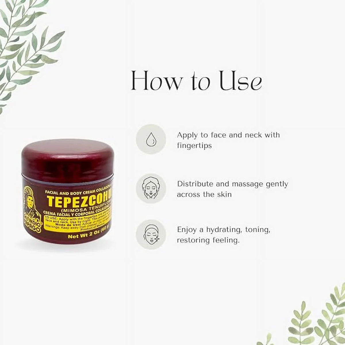 Del Indio Papago Tepezcohuite Day Cream (2oz) + Night Skin Cream (2 oz) BEAUTY COMBO!! Tepezcohuite