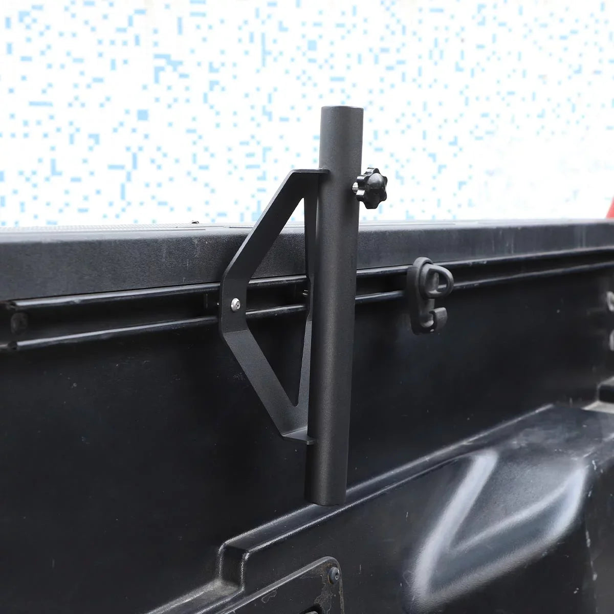 TINKI Truck Flag Pole Mount Holder Fit for 2005-2021 Toyota Tacoma/2007-2021 Tundra Bed Rail System