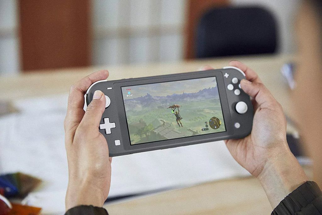 Restored Nintendo Switch Lite Gray With Power Cord (Refurbished)