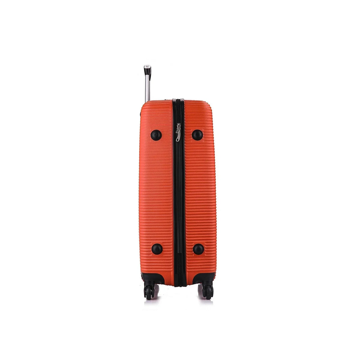 InUSA Royal Large Plastic 4-Wheel Spinner Luggage Orange (IUROY00L-ORG)