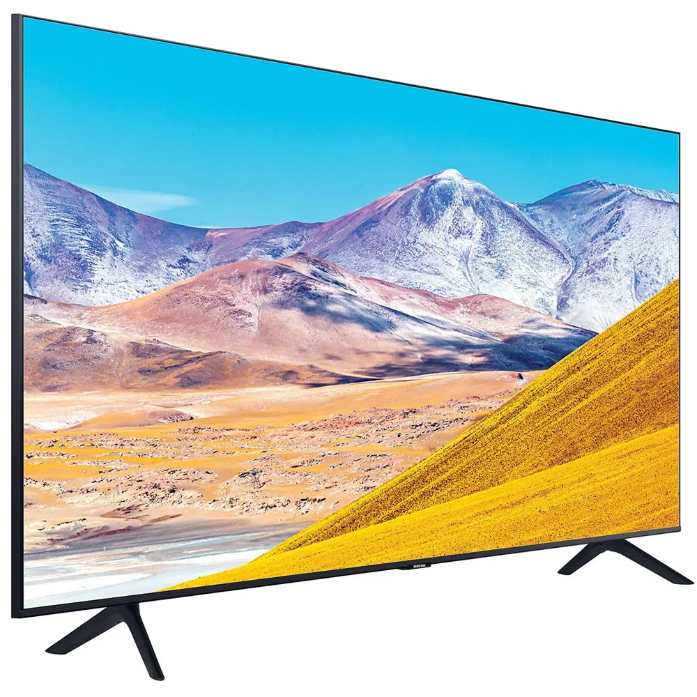 Samsung Unit UN65TU8000 4K Ultra HD Smart LED TV (2020 Model) Crystal Processing 4K Bundle with TaskRabbit Installation Services + Deco Gear Wall Mount + HDMI Cables + Surge Adapter