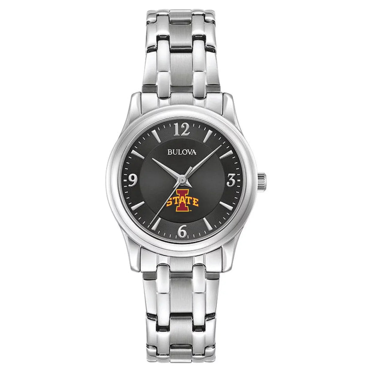 Women's Bulova Charcoal Iowa State Cyclones Corporate Collection Stainless Steel Watch