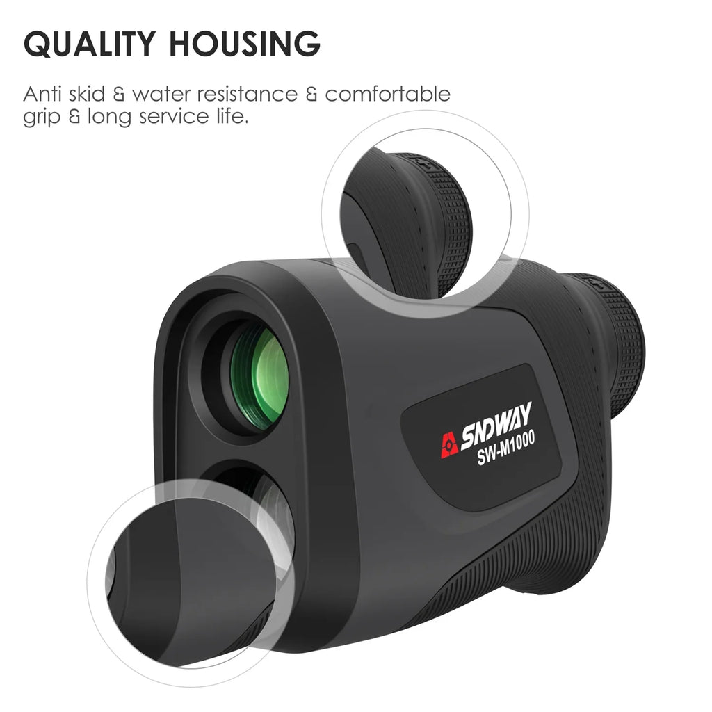SNDWAY Range Finder,Handheld Compensation Pole Outdoor Telescope Handheld 3~1000M Precision Distance Meter 6X Outdoor 6X Outdoor Telescope Compensation Pole Lock Pole Lock Function Distance Meter 6X