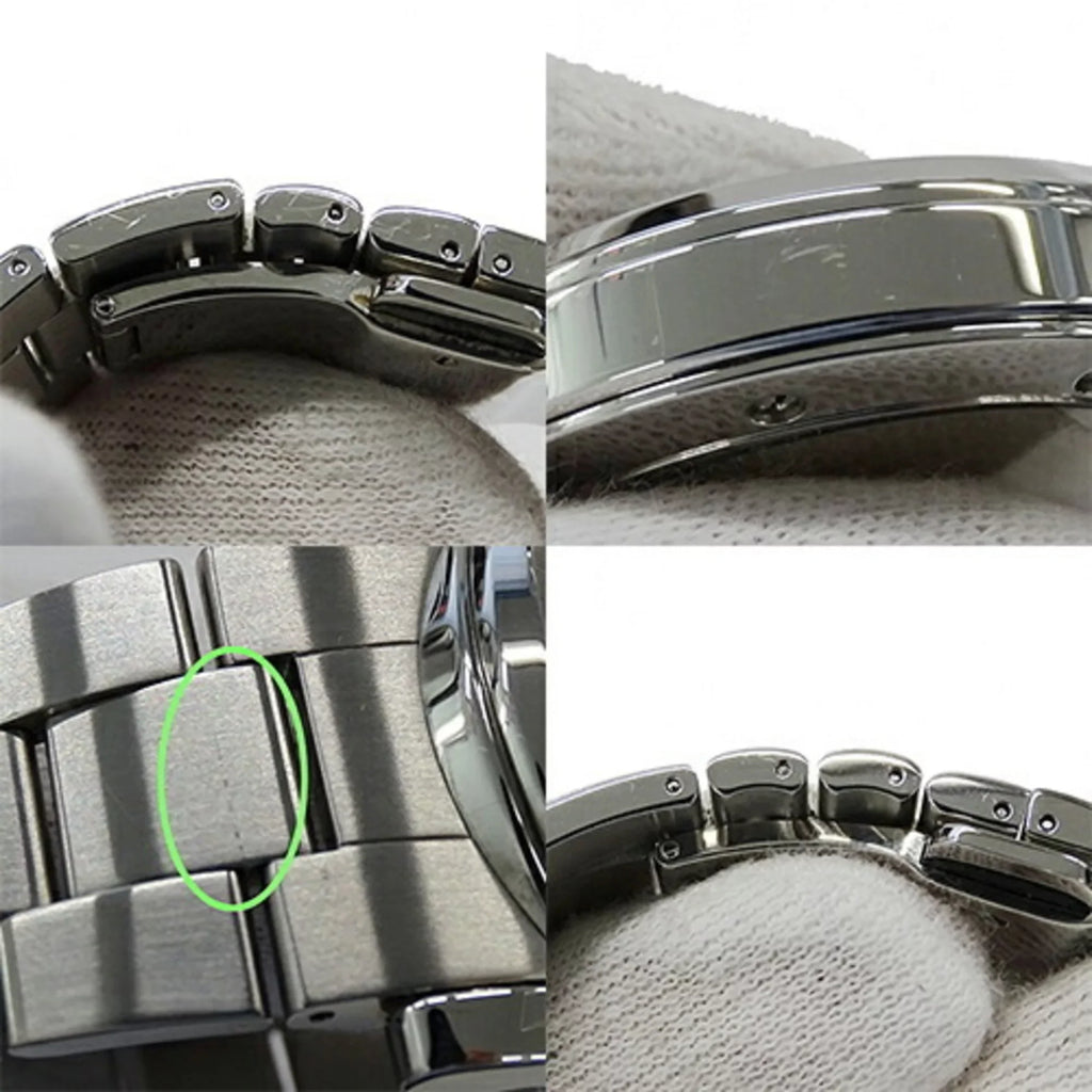 Used Gucci GUCCI watch men's G chrono date quartz stainless steel SS 101M YA101309 silver Charcoal