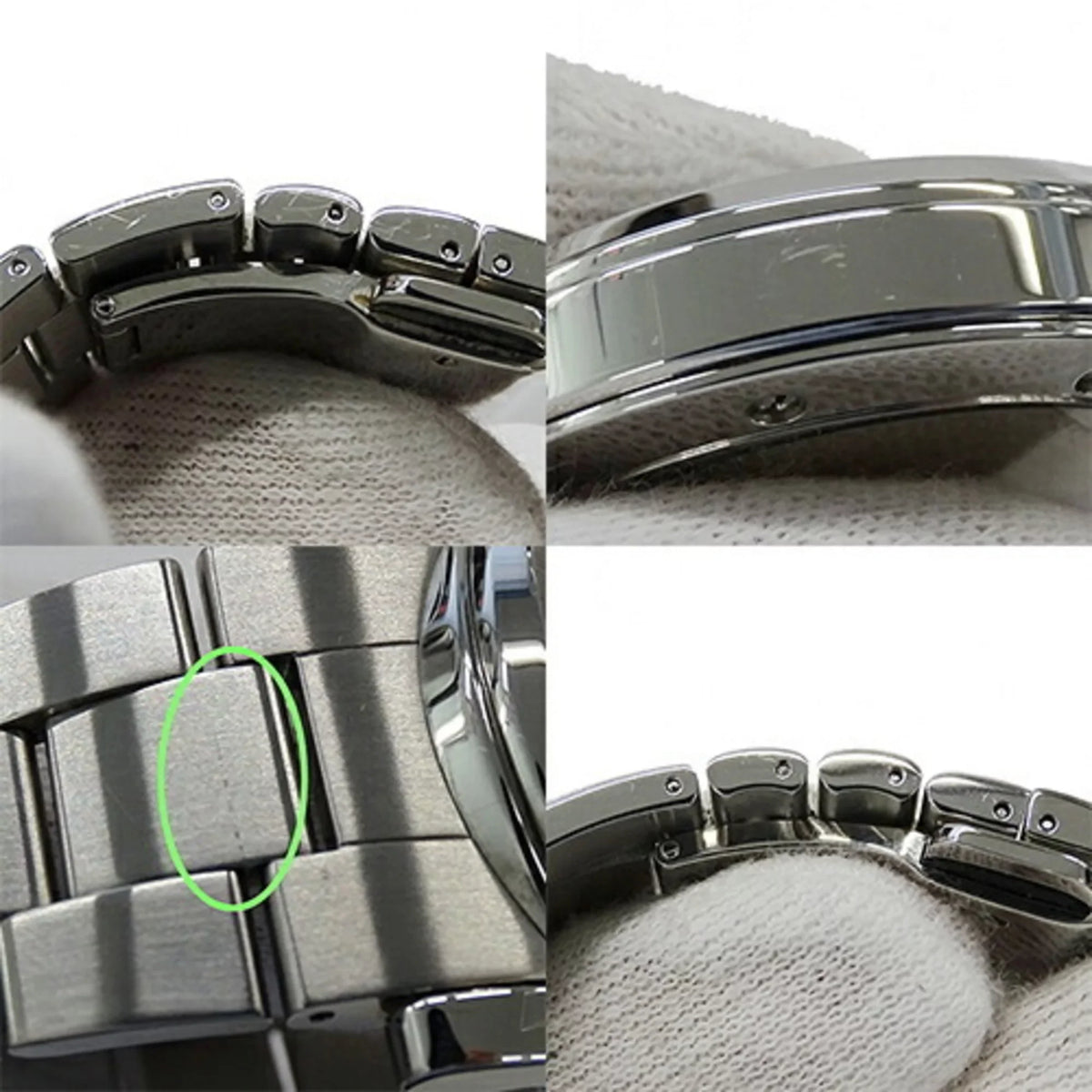 Used Gucci GUCCI watch men's G chrono date quartz stainless steel SS 101M YA101309 silver Charcoal