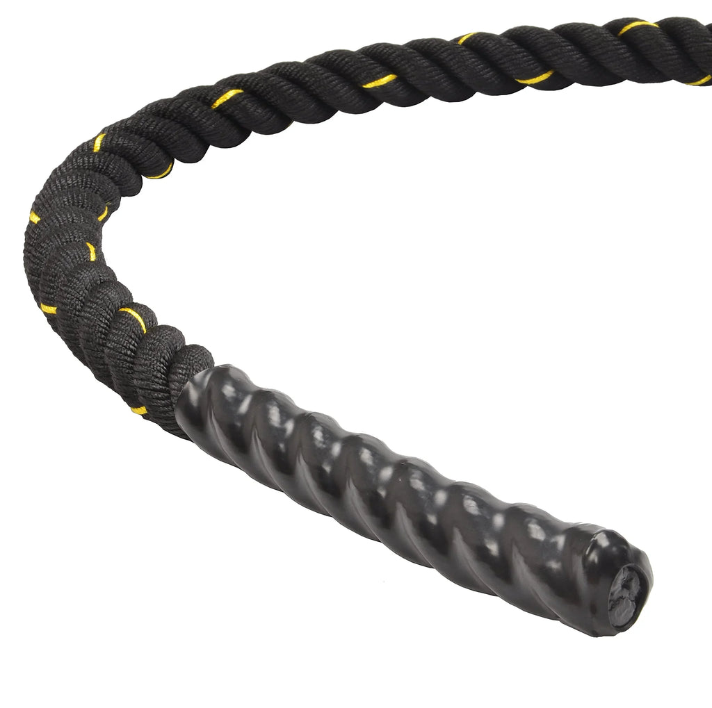 BalanceFrom Battle Rope 1.5 Centimeter Size Poly Dacron 50 FT Length, Heavy Ropes for Home Gym and Workout