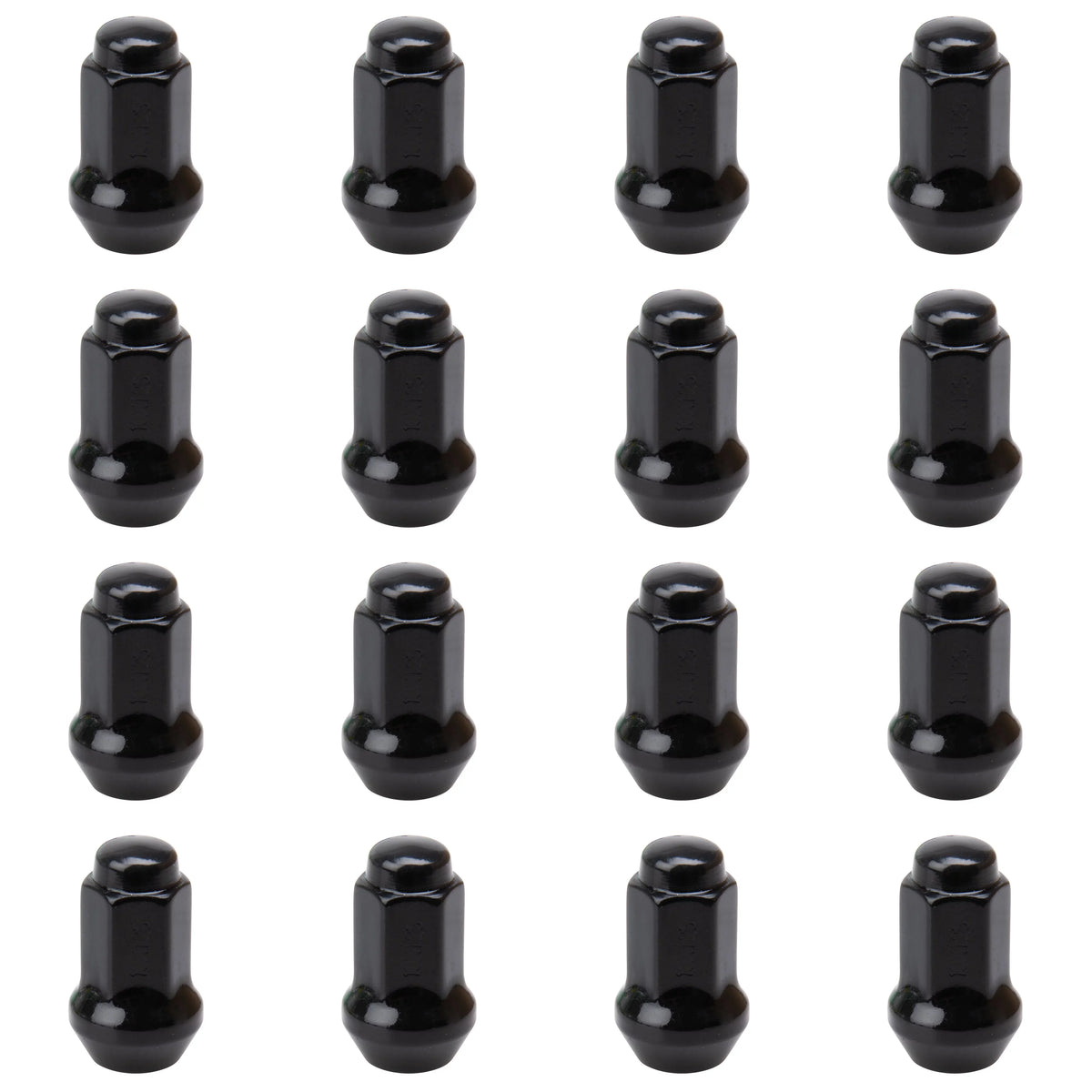 Tusk Tapered 10mm x 1.25mm Thread Pitch w/ 14mm Head Midnight Lug Nuts Fits: Cannondale FX400 2001 (Pack of 16)