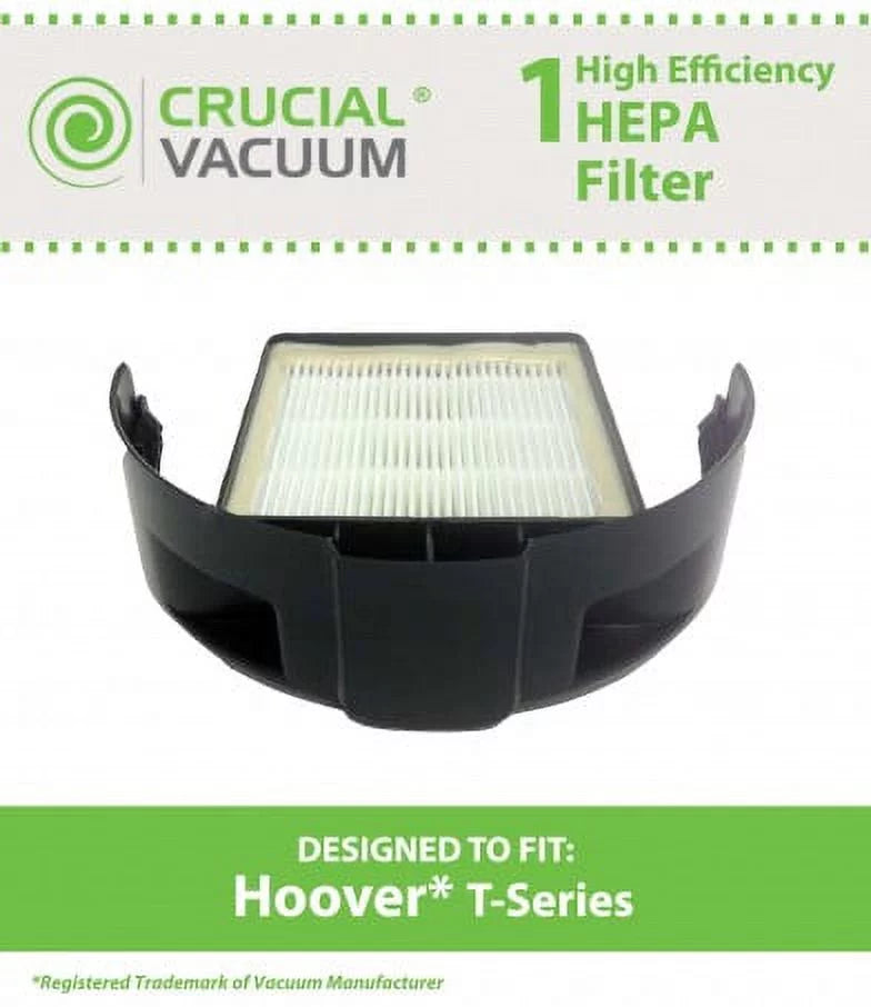 1 Pack of Crucial Vacuum Filters Compatible With Hoover Windtunnel, Rewind T-Series HEPA Style Cartridge Filter; Fits Part # 303172001 303172002 902404001 Models: UH70120 UH70600 UH70601 UH70603 Bulk
