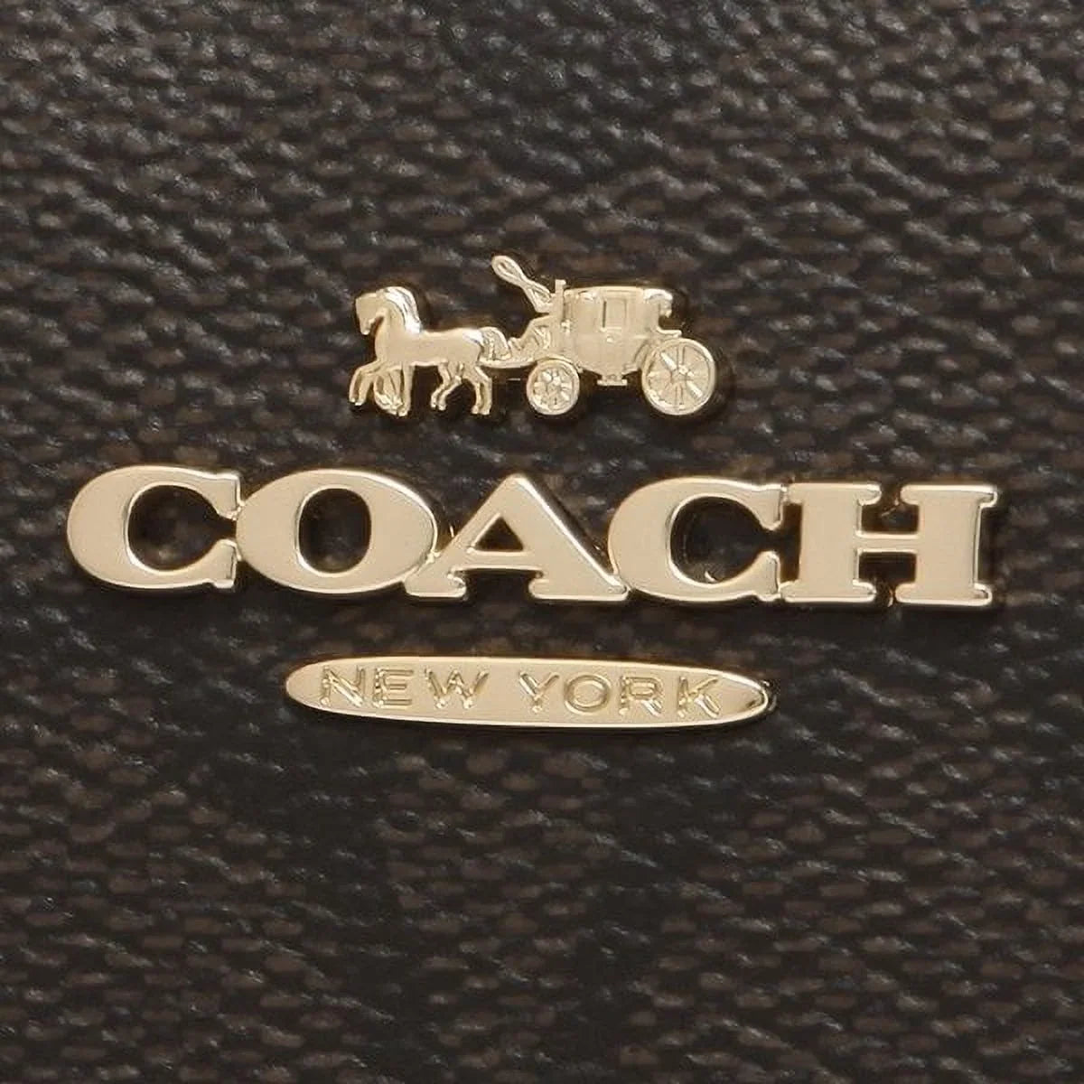Coach Women's Snap Wallet In Signature Canvas (Brown / Onyx