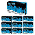 Adenna PHM916 Phantom 6 mil Latex Powder Free Exam Gloves Onyx Large) Box of 1000