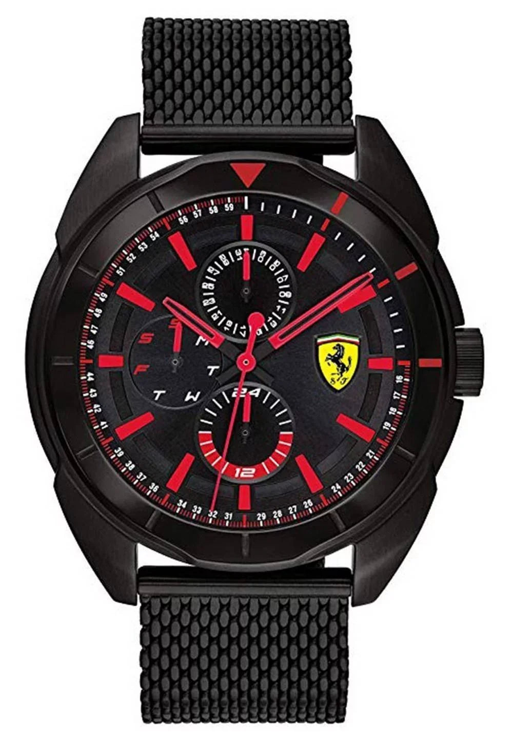 Ferrari Scuderia Forza Dark Dial Stainless Steel Quartz 0830636 Men's Watch