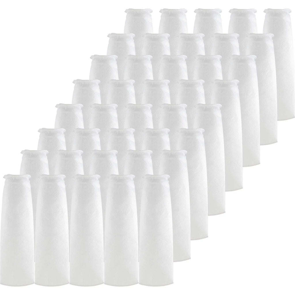SpiroPure SP-BP-420-100 100 Micron #4 (20”) Glazed Polypropylene Felt Liquid Bag Filter BP-420-100 155394-03 (Case of 40)