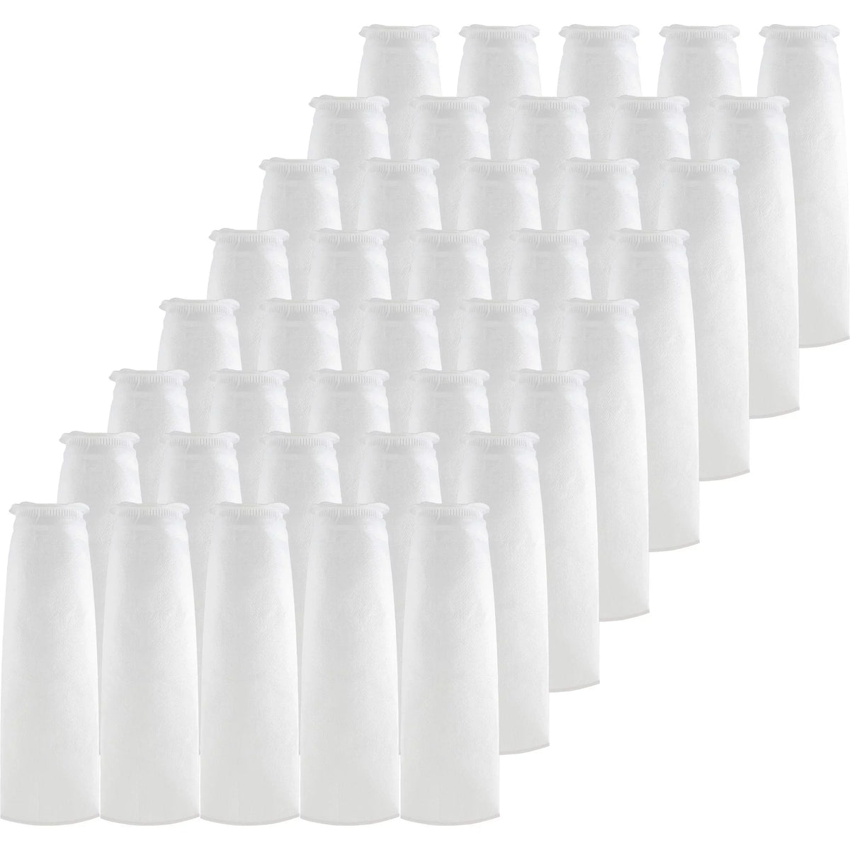 SpiroPure SP-BP-420-100 100 Micron #4 (20”) Glazed Polypropylene Felt Liquid Bag Filter BP-420-100 155394-03 (Case of 40)
