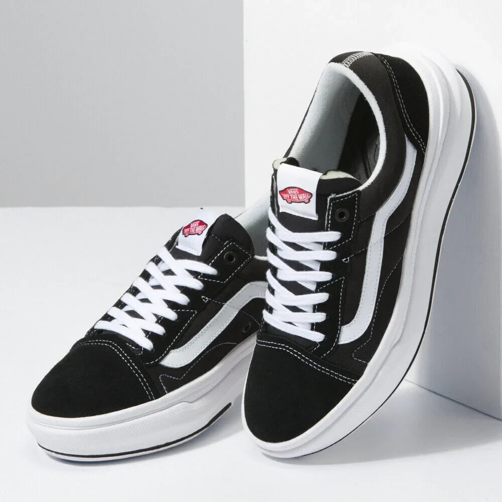 Vans Old Skool Overt CC VN0A7Q5EBA2 Unisex Charcoal & White Canvas Skate Shoes B472 (5)