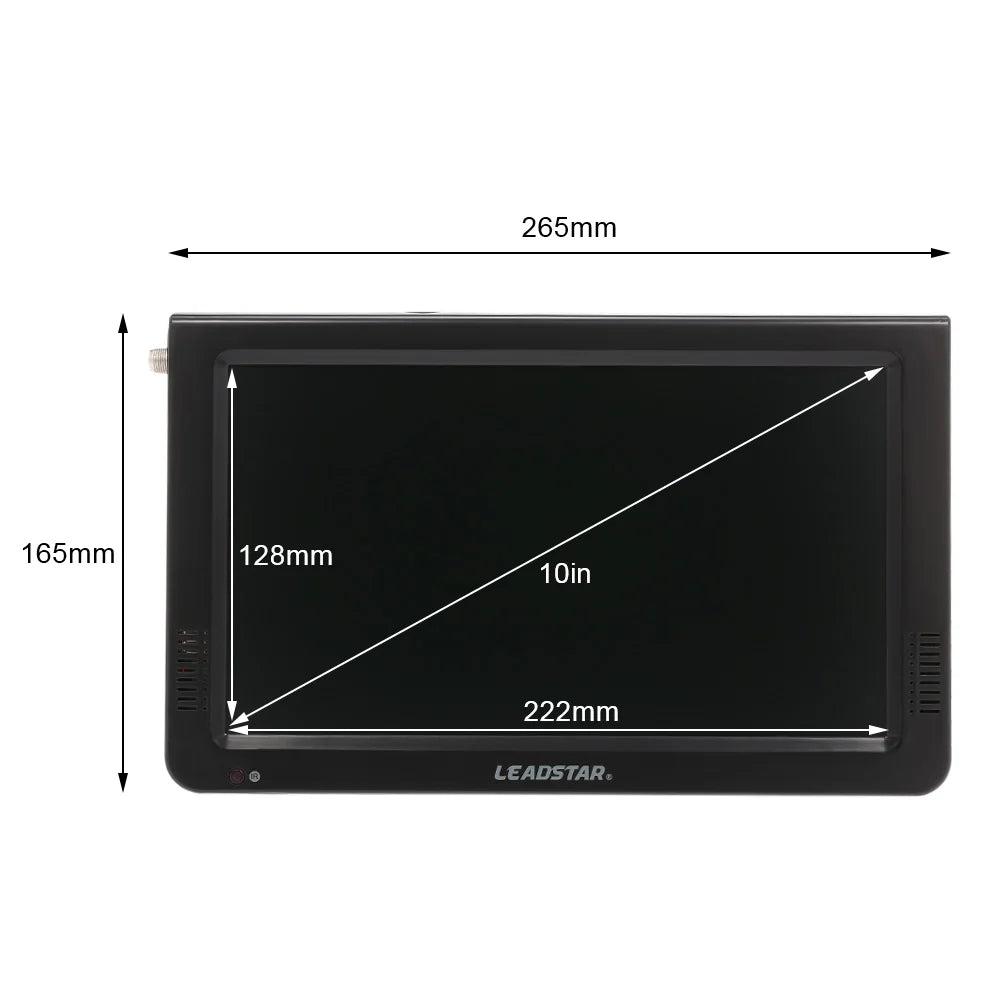 LEADSTAR 10 Centimeter Portable Digital ATSC TFT Screen Freeview LED TV Video Player for , USB Card Support