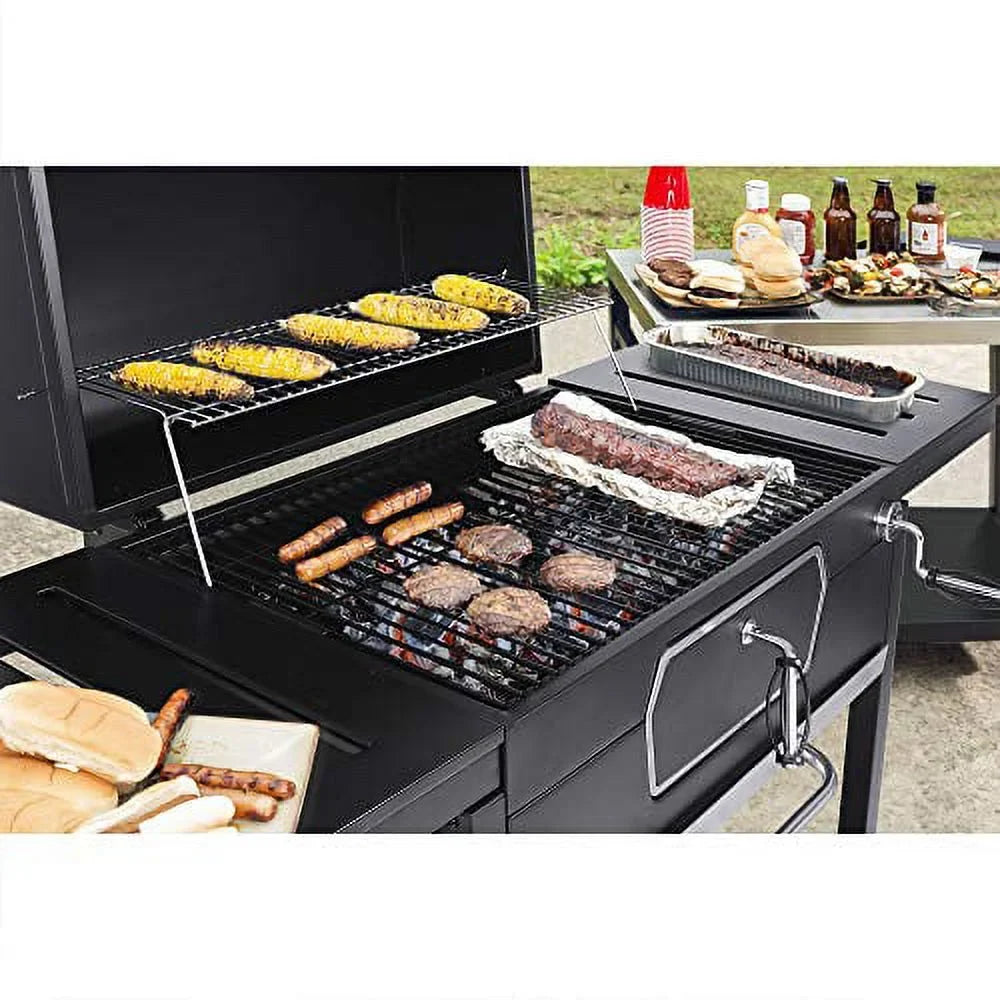 Royal Gourmet CD2030AN Centimeter Charcoal Grill, Deluxe BBQ Smoker Picnic Camping Patio Backyard Cooking, Onyx Large