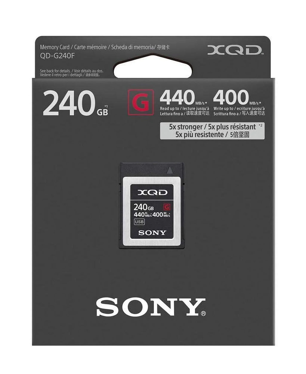 Sony Professional XQD G Series 240GB Memory Card (QD-G240F)