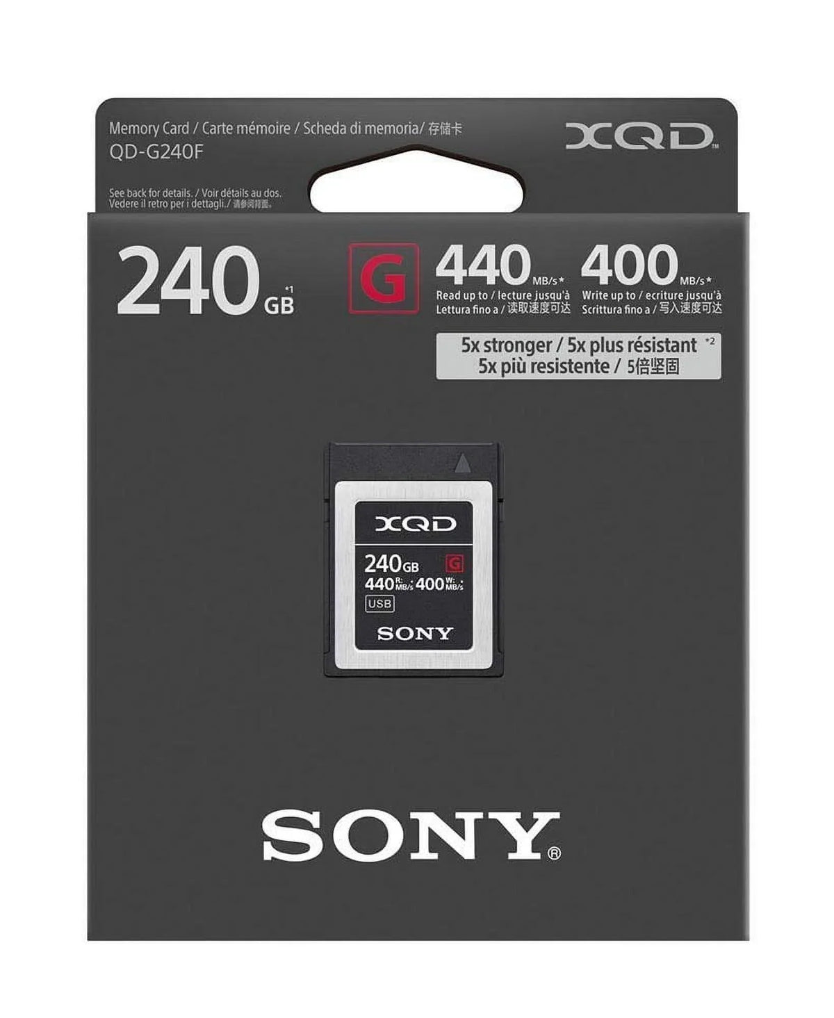Sony Professional XQD G Series 240GB Memory Card (QD-G240F)