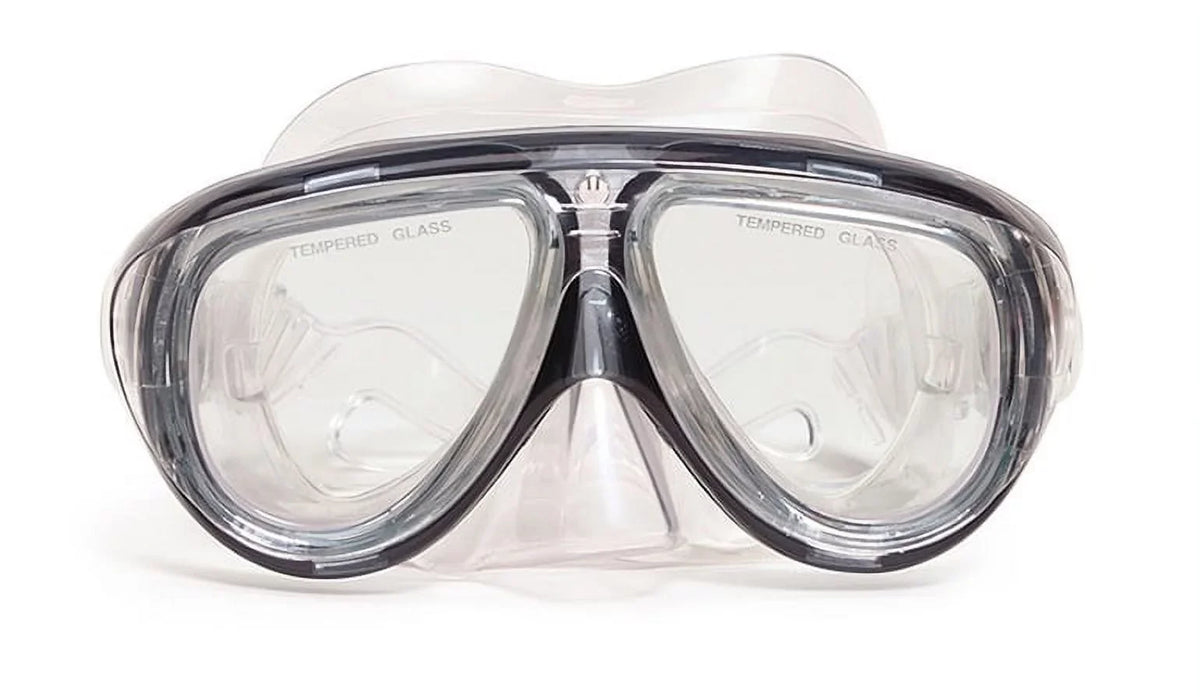 Telstar Pro Goggle Mask Swimming Pool Accessory for Teen/Adults 6.5" - Dark