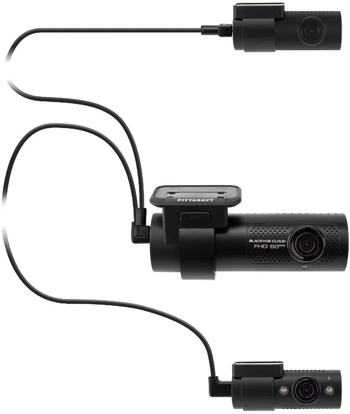 Charcoal DR750X-3CH PLUS | DUAL FHD + HD TRIPLE CHANNEL CLOUD DASHCAM | LTE VIA OPTIONAL LTE MODULE (32GB)