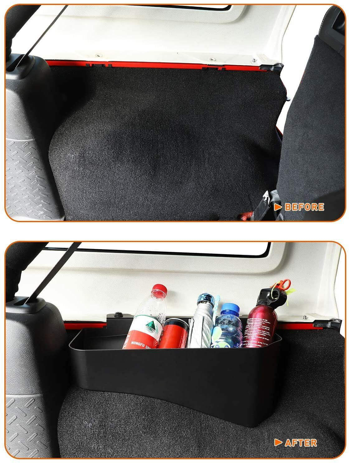 Teledu Wheel Well Storage Box Bin Rear Trunk Organizer Tray