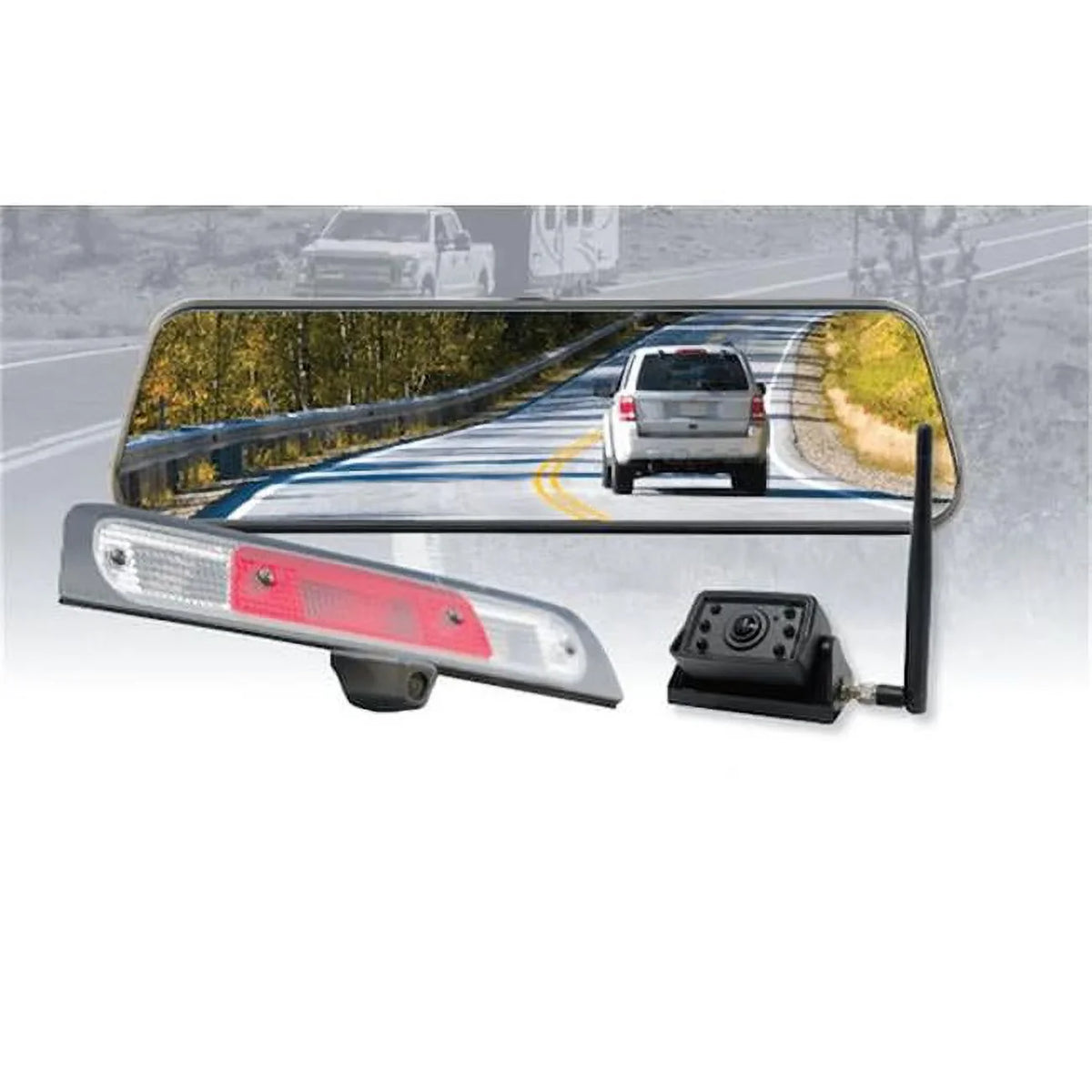 Brandmotion Trns 2181 Park Assist Camera/Rear View Mirror Kit Fits select: 2015-2016 FORD F150, 2019 FORD F150 SUPERCREW