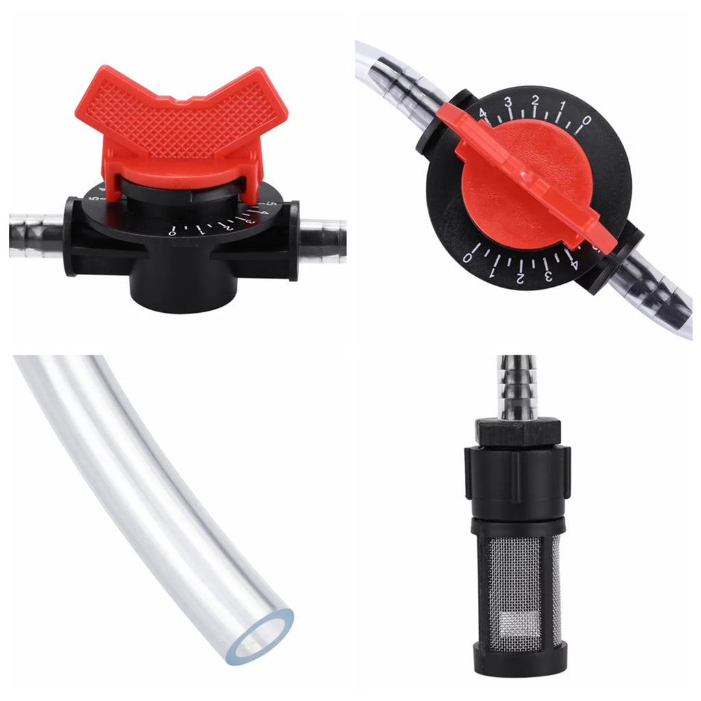 OKBY Irrigation Device - Garden Irrigation Device Kit G3/4 Injector + Switch + Filter + Water Tube
