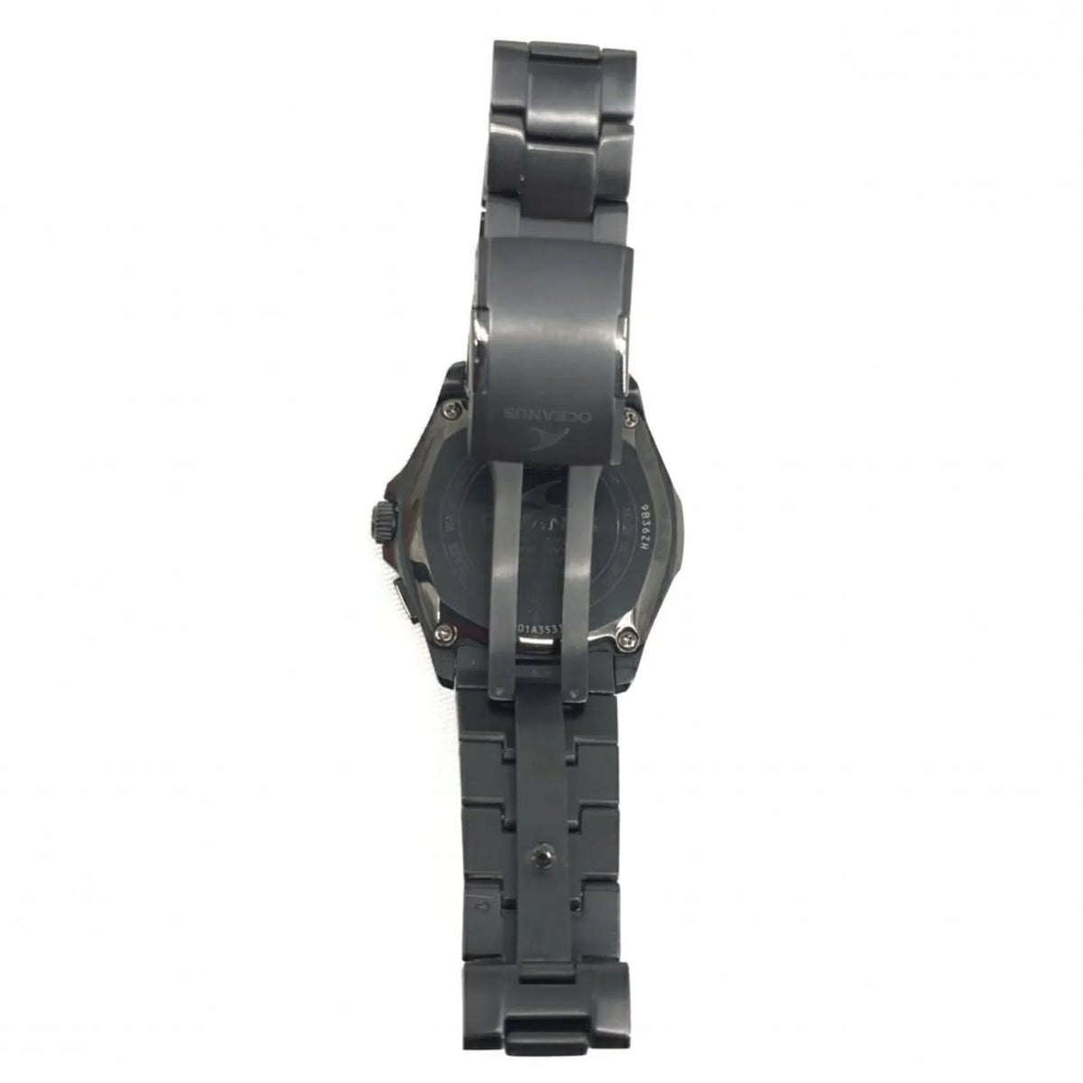 Pre-Owned CASIO OCIANUS OCW-S100B-1AJF Quartz Radio Solar Dark Casio (Fair)